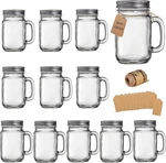 Tanglong Mason Cups, Jars With Handle Lids, Drinking Glasses Cu.... Fixed Price $38.46.