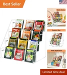 Tea Bag Organizer Holder Acrylic Storage Rack Countertop Kitchen Office. Fixed Price $37.14.