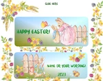 12 Personalized Peter Rabbit Easter Candy Hershey Bar Wrappers Water Bottle. Fixed Price $9.99.