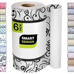 Smart Design Set Of 6 12"X10FT Bonded Grip Shelf Liner Midsummer Night. Fixed Price $29.99.