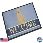 Caroline's Treasures Carolines BB5636MAT Yellow Labrador Welcome. Fixed Price $61.03.