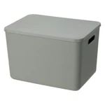 Ybm Home Stackable Plastic Storage Bins With Lids Small Household, Grey. Fixed Price $41.15.