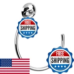 Idesign Interdesign Classico Wall Mount Towel Holder Ring For Bathroom - Chrome. Fixed Price $31.50.