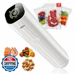 Natupo Compact Vacuum Sealer W/ 30 Reusable Bags, 80KPA Suction, Digital Display. Fixed Price $52.30.