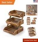 G.a Homefavor Basket: 3-TIER Acacia Wood Bowl For Kitchen, Fruit.... Fixed Price $81.59.