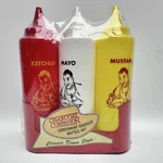 Charcoal Companion Classic Diner Condiment Bottle Set Ketchup Mayo Mustard - New. Fixed Price $9.99.