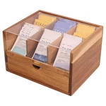Large Tea Organizer 2 Tier With Drawer By Htb, Bag Acrylic.... Fixed Price $46.50.