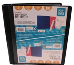 Pen+ Gear 1.5" Bundle Binder-ruler-index Divide R+ Tabs -doc Holder Black. Fixed Price $5.95.
