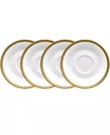 Noritake Charlotta Gold 4 Piece 6" Saucers Set. Fixed Price $34.99.