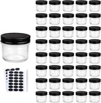 Qappda 4OZ Glass Jars With 40PACK Regular Lids, Black. Fixed Price $42.32.