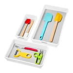 Madesmart Bin Drawer Organizer Set, Multi Purpose Of 3, Premiumwhite. Fixed Price $22.79.