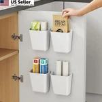 Nmgkokew 4 Piece Kitchen Cabinet Door Storage Box,self Adhesive Wall 1, White. Fixed Price $23.16.