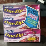 Hefty Onezip Quart-size Food Storage Bags, Triple Pack.. Fixed Price $18.00.