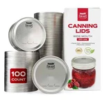 Forjars Wide Mouth Size (86 Mm), 100-PACK. Canning Lids With Stainless Steel.. Fixed Price $33.95.