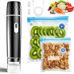 Compact Powerful Handheld Rechargeable Vacuum Sealer Machine Reusable Bag. Fixed Price $53.99.