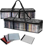 Evelots 2 Pack Storage Bags, Clear Pvc Plastic-holds 96 With Cases Total-. Fixed Price $23.59.