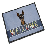 Caroline's Treasures Carolines BB1426MAT Min Pin Welcome Doormat. Fixed Price $12.14.