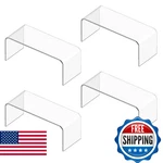 Htrybnes 4 Packs Kitchen Cabinet Shelf Organizer, Acrylic Clear Riser, 5MM. Fixed Price $56.50.