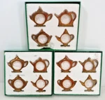 12 Solid Copper & Brass Teakettle Napkin Rings Old Dutch International New. Fixed Price $19.99.