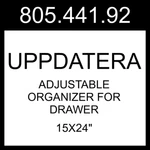 Ikea Uppdatera Adjustable Organizer For Drawer Gray 15X24" 805.441.92. Fixed Price $51.99.