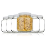 Kitchentoolz 6 Pack-half Gallon Glass Mason Jar Wide Mouth With White Lid. Fixed Price $114.22.