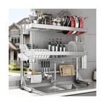 Over The Sink Dish Drainer Drying Rack 3 Tier, Full Stainless Steel Dryi.... Fixed Price $143.80.