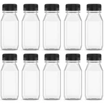 Hulless 10 Pcs 4 Ounce Plastic Juice Drink Containers Juicing Bottles .... Fixed Price $19.21.