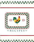 Farmhouse Rooster Recipe Binder Blank Cookbook Rustic Kitchen Organizer. Fixed Price $23.95.