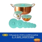 Versatile Silicone Lid Set: 6 Extra Large Suction Covers For Cooking & Sealing. Fixed Price $59.99.