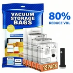 Smart Travel Vacuum Storage Bags Set With Electric Pump Space Saving Organizer. Fixed Price $24.97.