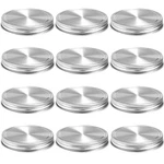 Stainless Steel Mason Jar LIDS,12 Pack Polished Surface,reusable And Leak Pro.... Fixed Price $24.58.