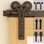 Ccjh 4-20FT Sliding Barn Door Hardware Closet Track Kit For Single/double. Fixed Price $104.02.