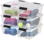 Efficiently Organize With Iris 6-PACK 13 Qt Clear Storage Containers. Fixed Price $58.79.