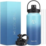 Hydropal 40 Oz Insulated Water Bottle With 2-IN-1 Lid Blue Wave. Fixed Price $32.93.