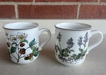 2 Villeroy & Boch Botanica Porcelain Mugs Cups Coffee Tea Camellia Veronica. Fixed Price $35.99.