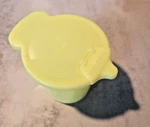 Vintage Tupperware Yellow Creamer 574-12 With Lid 575-11 Nice. Fixed Price $6.50.