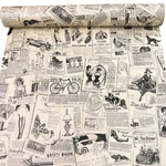 Self-adhesive Vintage Newspapaer Wall Paper Drawer Shelf Liner For Kitchen Ba.... Fixed Price $18.35.
