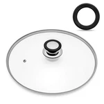 Tempered Glass Lid With Heat Resistant HANDLE,9.5"/24CM, Clear Inch. Fixed Price $22.01.