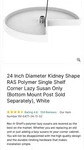 Rev-a-shelf 6471-24-11-52 Classic 24" Polymer Kidney 1-SHELF Lazy, White. Fixed Price $50.00.