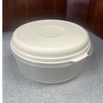 Rubbermaid Servin' Saver 5.2L Round Plastic Container W/ Snap Lid, 2PC Set. Fixed Price $15.00.