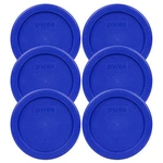 Pyrex 7202-PC Cobalt Blue Lid Replacement Storage Cover 6 Pack For 1 Cup Bowl. Fixed Price $13.49.
