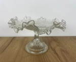 Imperial Soviet Ussr Vase Holder Bowl Candy Box Bread Glass Rare Antique. Fixed Price $99.00.