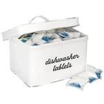 Dishwasher Pod Holder Tablet Container Storage Tin With Lid White Auldhome. Fixed Price $29.32.