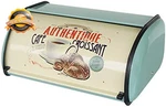 Metal Roll Top Bread Box Vintage Kitchen Counter Storage Blue Bin. Fixed Price $56.84.