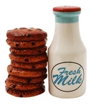 Pacific Giftware Milk And Cookies Lover Ceramic Magnetic Salt Pepper Shak.... Fixed Price $22.27.