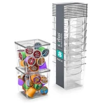 Sorbus Small Plastic Clear Storage Bins For Kitchen, Pantry, Fridge, CABINET-8PK. Fixed Price $54.99.