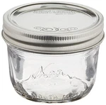 Jarden Kerr Wide Mouth Half-pint Glass Mason Jars 8OZ With Lids Bands. Fixed Price $51.62.