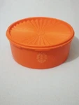 Tupperware Orange Bowl 1204-1 Vintage Lid 1205-4. Fixed Price $11.00.