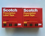 Scotch Prescription Label Tape 800 Clear, In X 72 Yd Pack. Fixed Price $33.83.