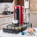 Flagship For Nespresso Holder Drawer 40 Pods Capactiy(glass Top), Black. Fixed Price $49.99.